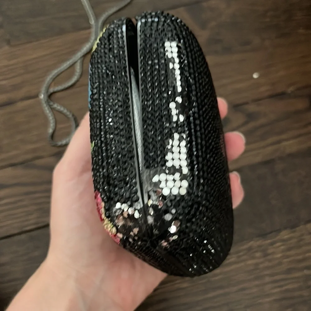 Stephanie crystal jeweled evening clutch